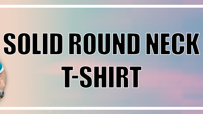 Solid Round Neck T-shirts