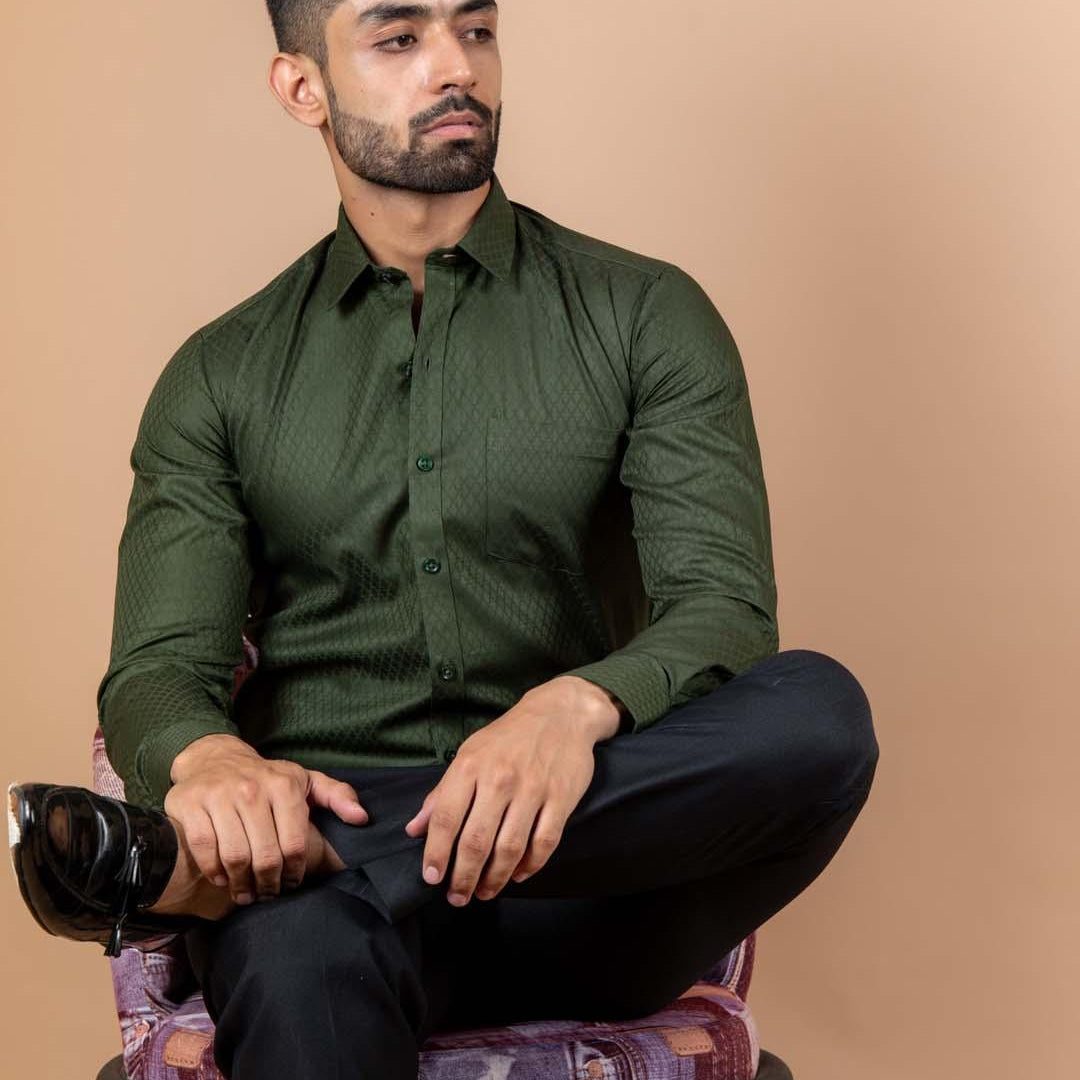 Buy best green shirts for men in india
