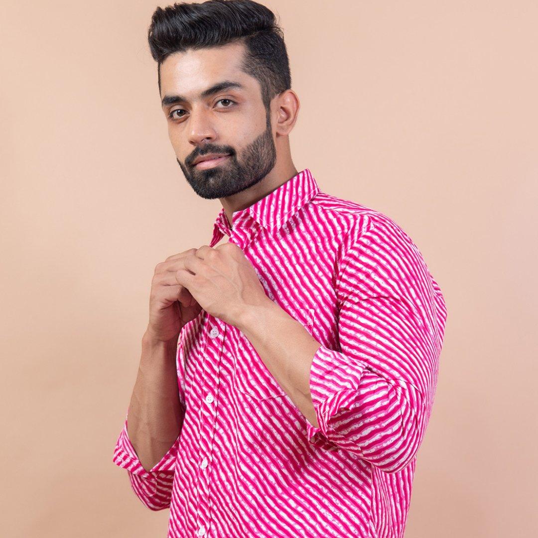 Buy best sanganeri shirts for men in India at Tistabene