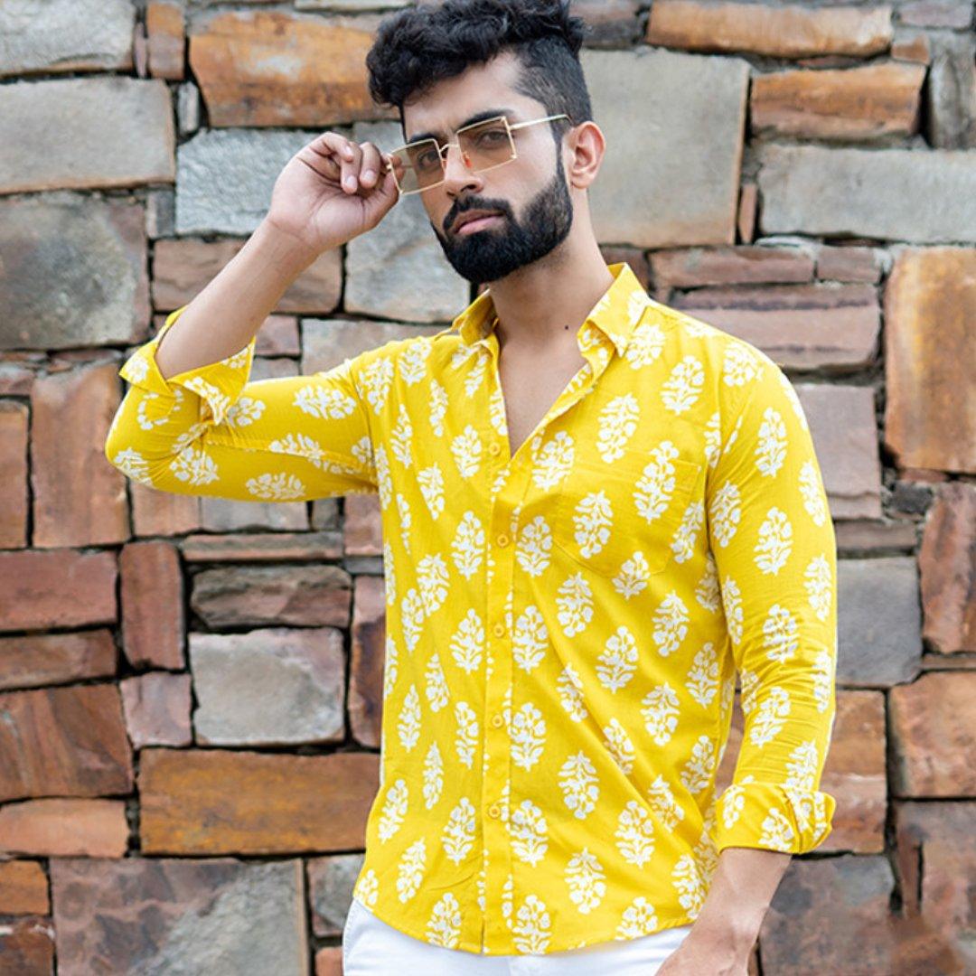 Best block jaipuri aka rajasthani printed shirts for men