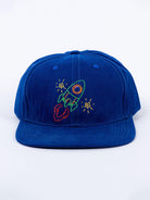 Rocket Embroidered Indigo Free Size Unisex Baseball Caps - Tistabene