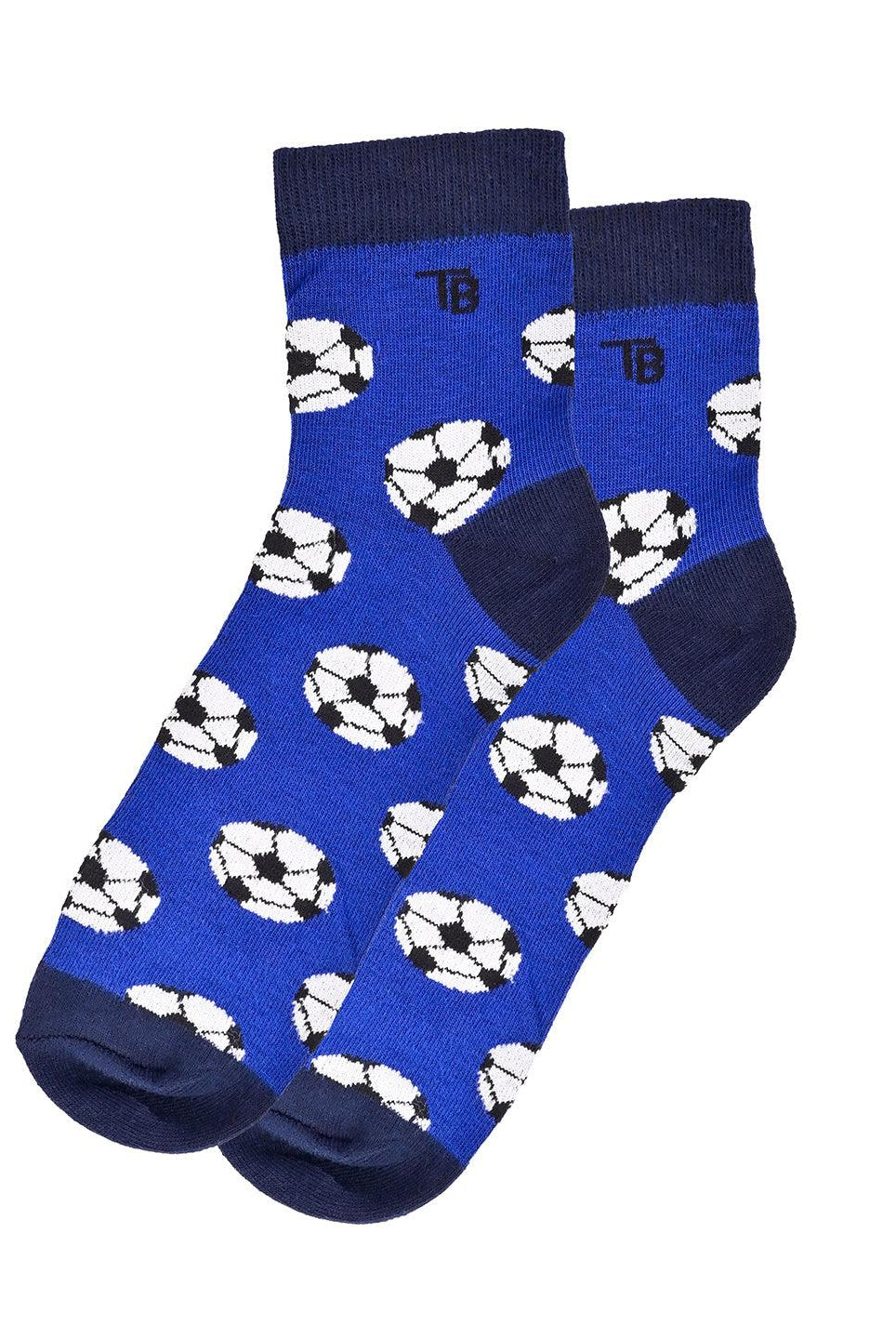 printed blue socks 