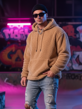 Light Brown Sherpa Hoodie
