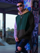 Multi color Block Hoodie (Unisex)