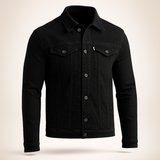 Carbon Black Two Pockets Denim Jacket