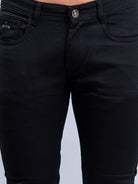 Black denim jeans