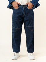 Dark Blue Baggy Fit Denim Jeans