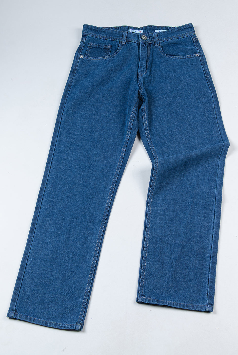 blue straight fit jeans