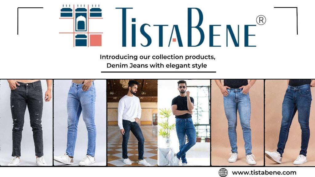 Men's Fashion Essentials: Stylish Navi Blue and Black Denim Jeans for Every Occasion - Tistabene