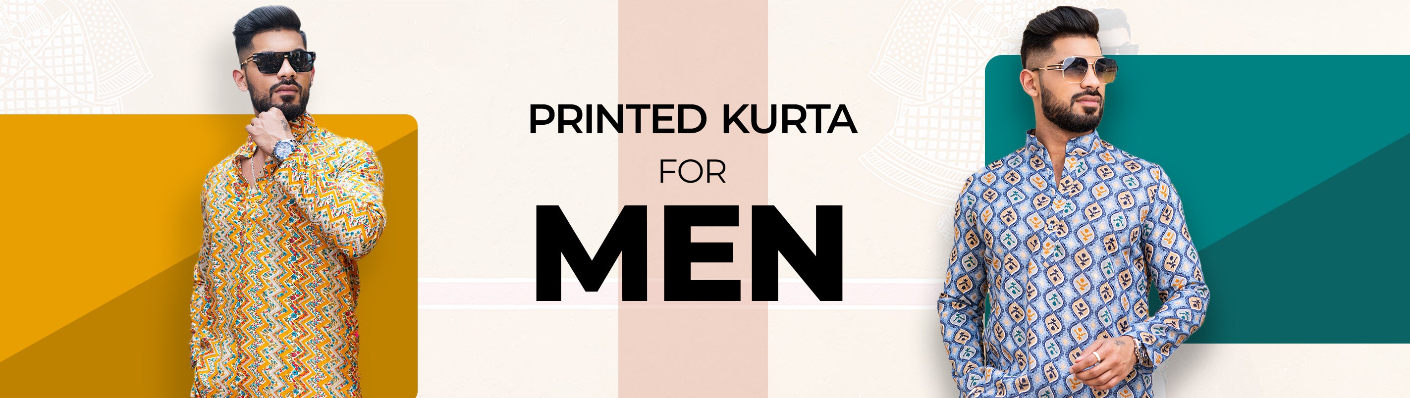 printed kurta for men