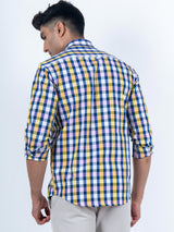 Pink check shirt
