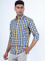 Pink check shirt