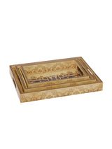wooden tray set