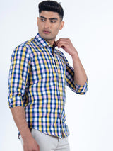 Pink check shirt