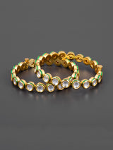 Traditional Kundan Meena Kada Bangle