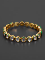 Traditional Kundan Meena Kada Bangle