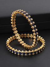 Contemporary Colored Stone Kada Bangle