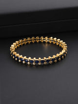 Contemporary Colored Stone Kada Bangle