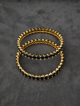 Contemporary Colored Stone Kada Bangle