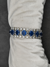 Contemporary Colored Stone Designer Bangle