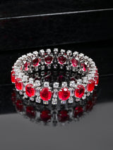 Contemporary Colored Stone Designer Bangle