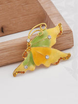 Butterfly Enamelled Womans Brooch