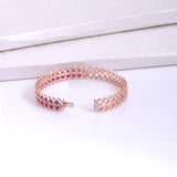 Red Colored Stones Cut Work Bracelet