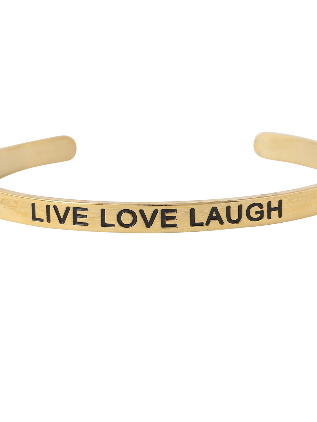 18 K Gold Plated Live Love Laugh Bracelet