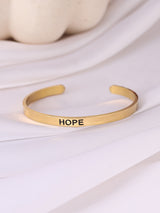 18 K Gold Plated Hope Bracelet