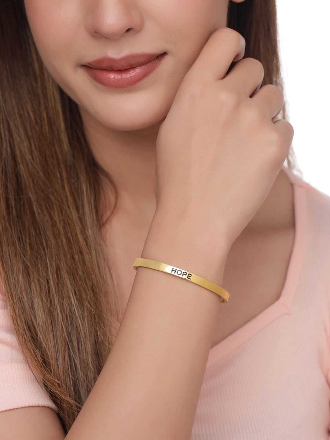 18 K Gold Plated Hope Bracelet