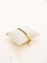 18 K Gold Plated Never Give Up Bracelet