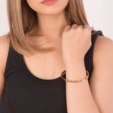 18 K Gold Plated Never Give Up Bracelet