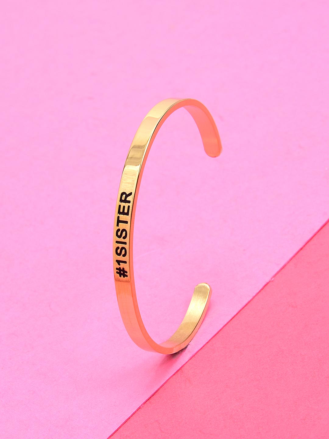 18 K Gold Plated No 1 Sister Bracelet