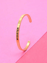18 K Gold Plated No 1 Sister Bracelet