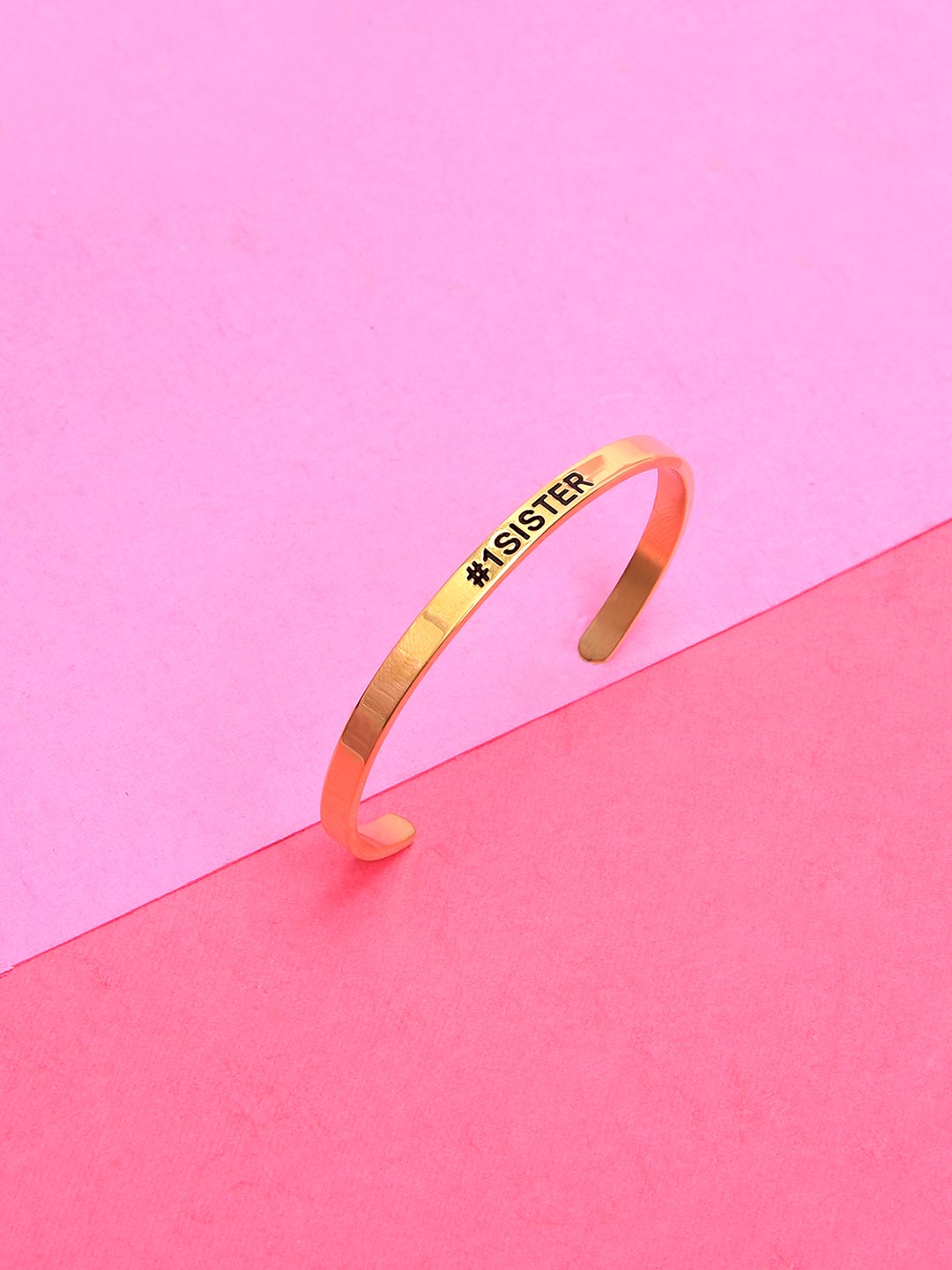 18 K Gold Plated No 1 Sister Bracelet