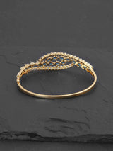 Midnight Blue Stones Modern Gold Plated Bracelet