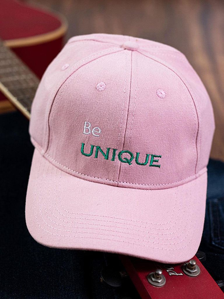 Be Unique Baby Pink Free Size Unisex Baseball Caps - Tistabene