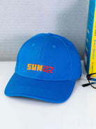 Sundar Embroidered Blue Free Size Unisex Baseball Caps - Tistabene