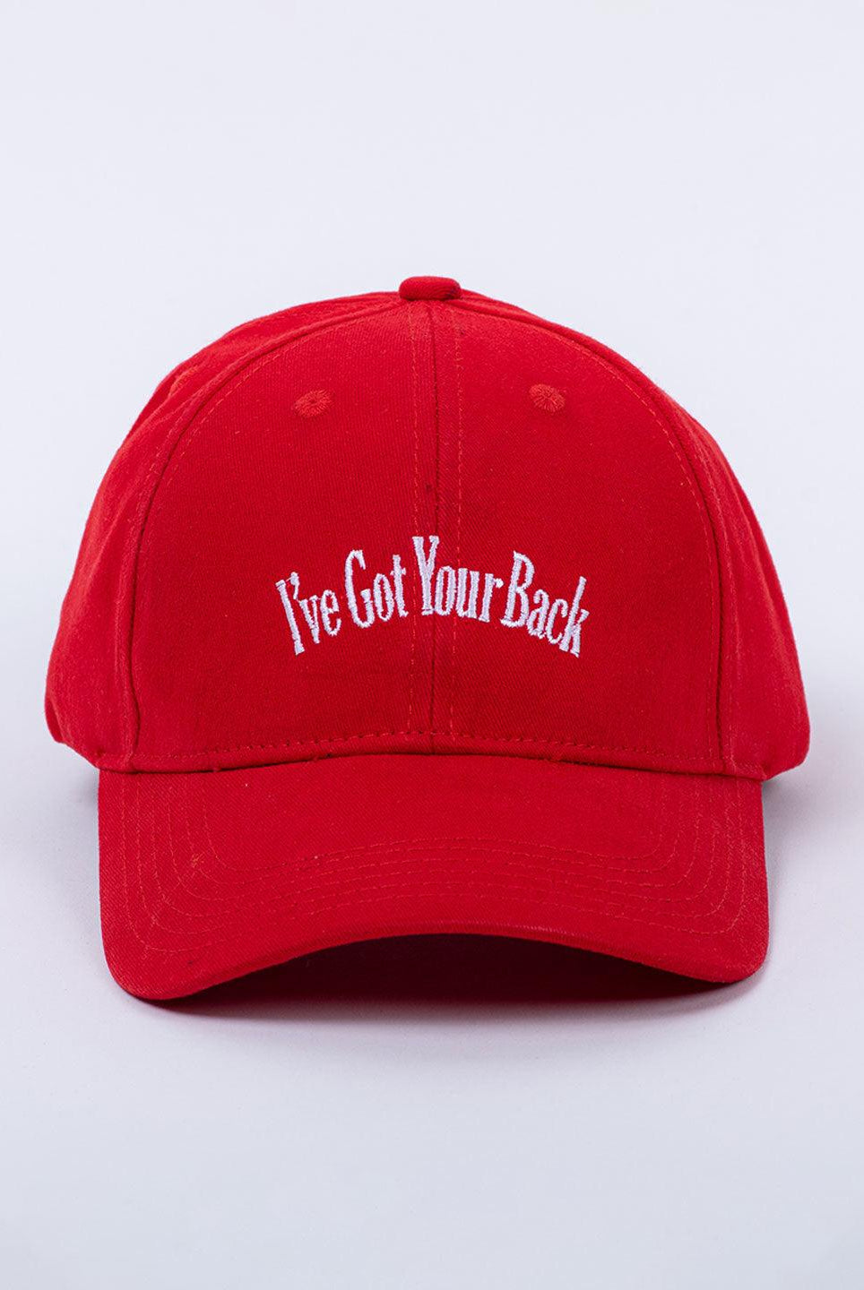 I'Ve Got Your Back Red Free Size Unisex Baseball Caps - Tistabene