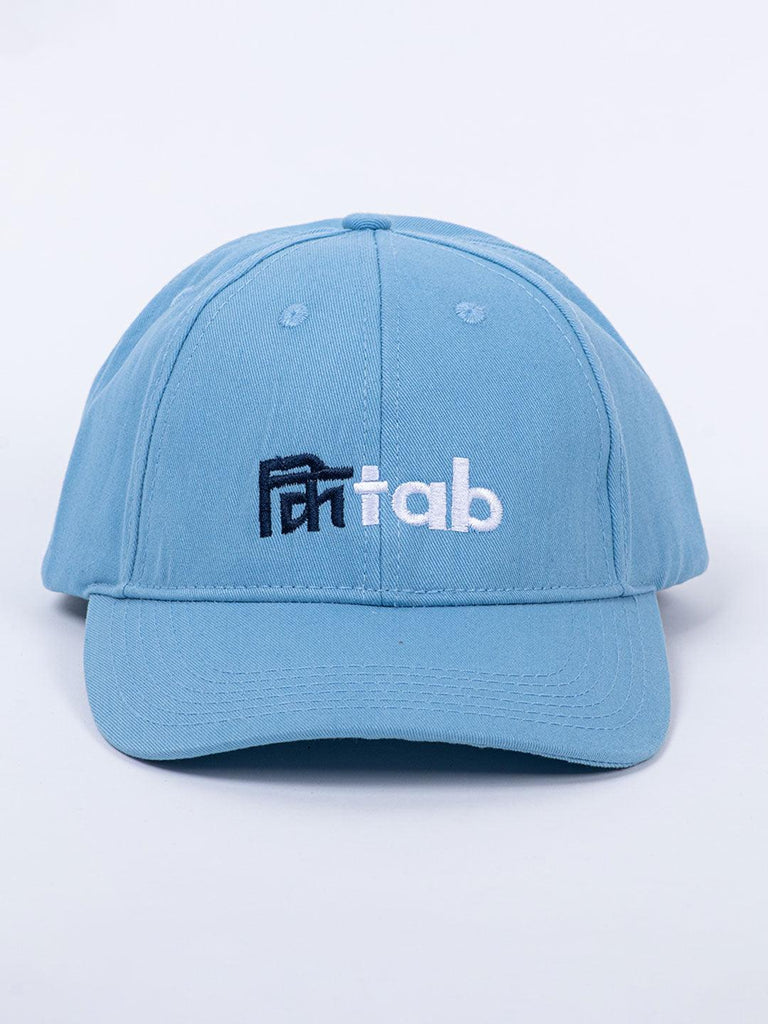 Kitaab Embroidered Light Blue Free Size Unisex Baseball Caps - Tistabene