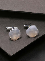 Classic Colored Stones Bullet Back Cufflink