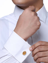 Classic Colored Stones Bullet Back Cufflink