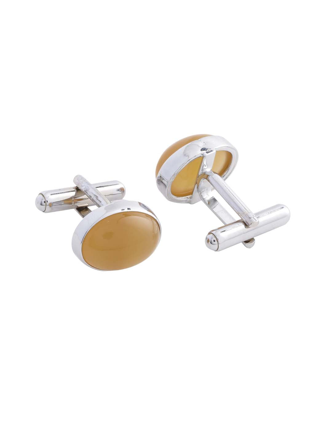 Classic Colored Stones Bullet Back Cufflink