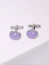 Classic Colored Stones Bullet Back Cufflink