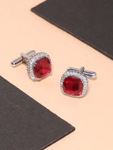 Classic Colored Stones Bullet Back Cufflink