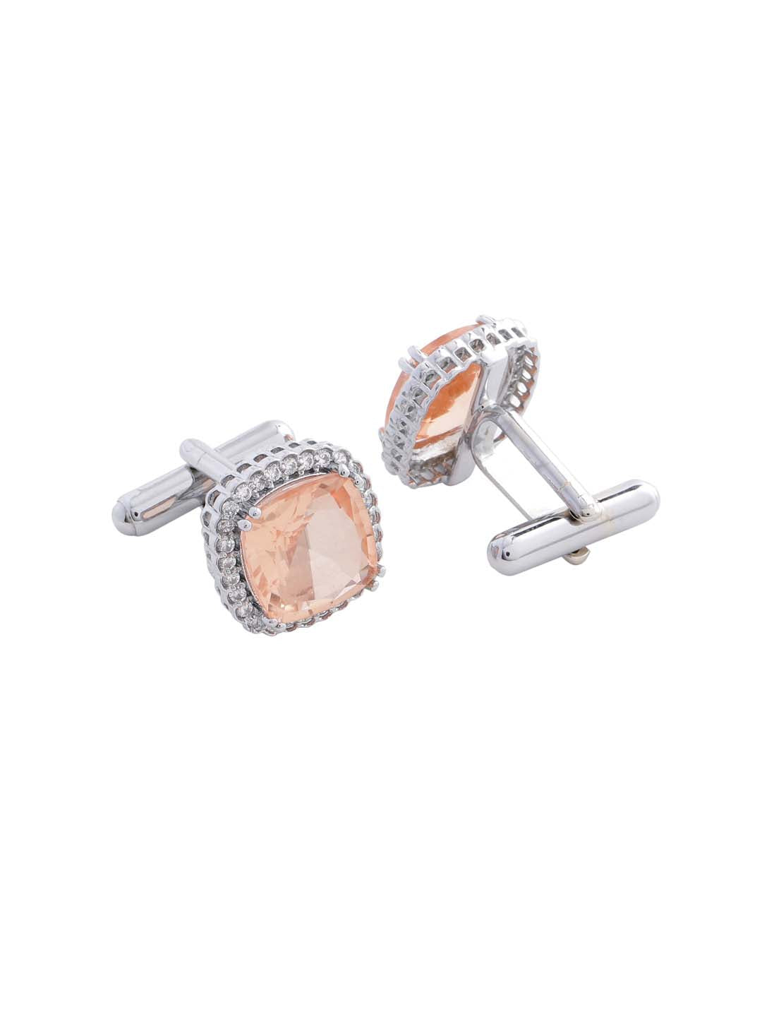 Classic Colored Stones Bullet Back Cufflink