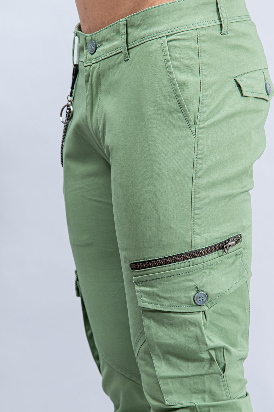solid green cargo pants