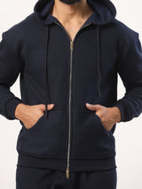 Navy Blue Tistabene Hoodie With Jogger Co-ord Set