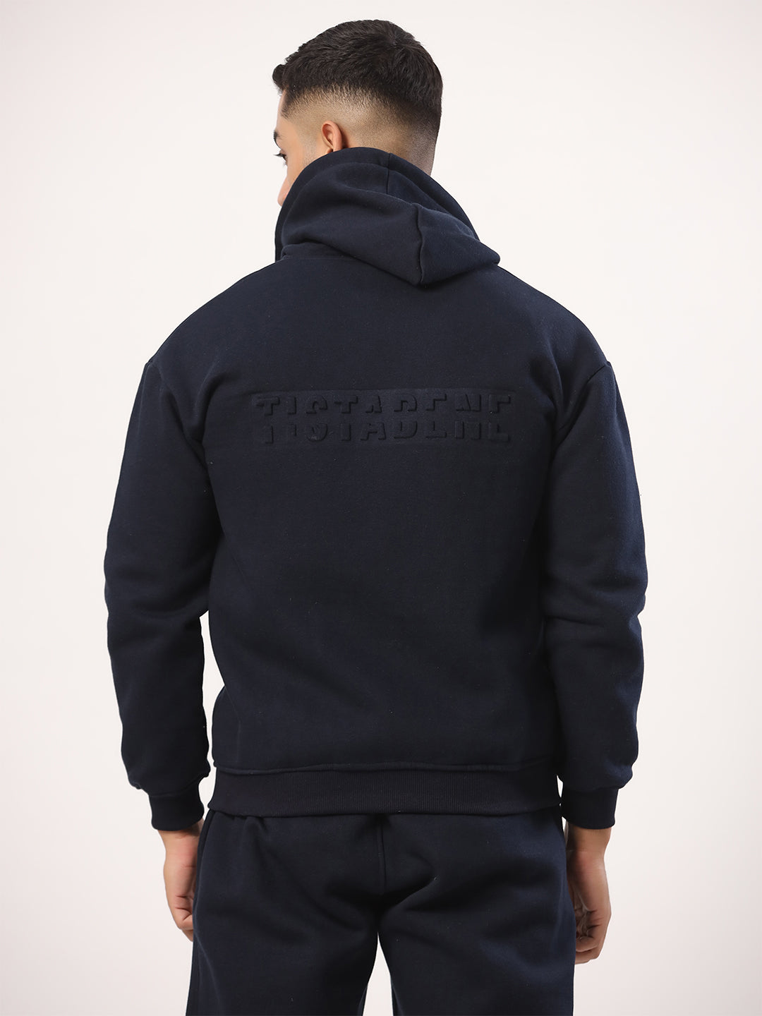 Navy Blue Tistabene Hoodie With Jogger Co-ord Set