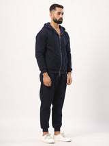 Navy Blue Tistabene Hoodie With Jogger Co-ord Set